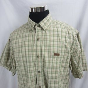 Carhartt Relaxed Fit Short Sleeve Plaid Size XL